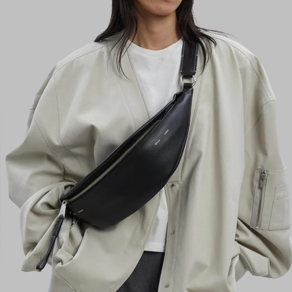 Proenza Schouler White Label Stanton Leather Sling Bag - Black